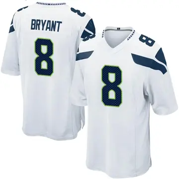 Nike Coby Bryant Men's Game Seattle Seahawks White Jersey