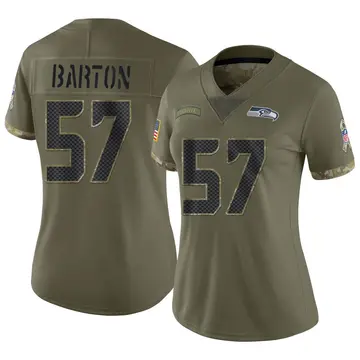 Nike Cody Barton Women's Limited Seattle Seahawks Olive 2022 Salute To Service Jersey