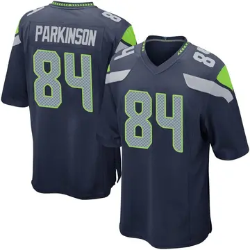 Nike Colby Parkinson Men's Game Seattle Seahawks Navy Team Color Jersey