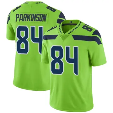 Nike Colby Parkinson Men's Limited Seattle Seahawks Green Color Rush Neon Jersey