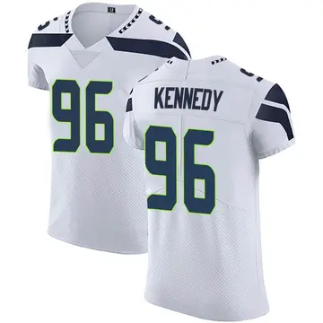 Nike Cortez Kennedy Men's Elite Seattle Seahawks White Vapor Untouchable Jersey