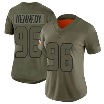 Nike Cortez Kennedy Women's Limited Seattle Seahawks Camo 2019 Salute to Service Jersey