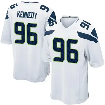 Nike Cortez Kennedy Youth Game Seattle Seahawks White Jersey