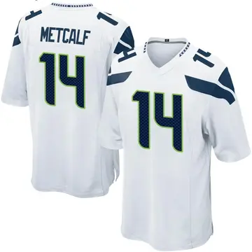 Nike DK Metcalf Men's Game Seattle Seahawks White Jersey