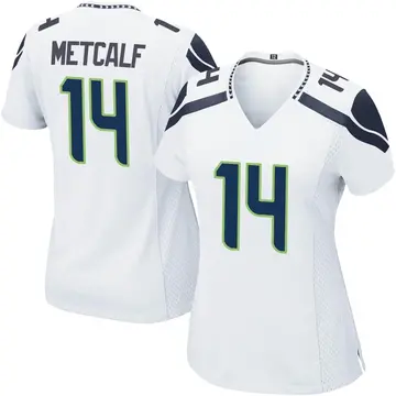 Nike DK Metcalf Women's Game Seattle Seahawks White Jersey