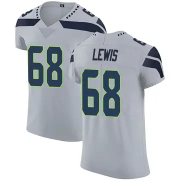 Nike Damien Lewis Men's Elite Seattle Seahawks Gray Alternate Vapor Untouchable Jersey