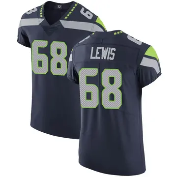 Nike Damien Lewis Men's Elite Seattle Seahawks Navy Team Color Vapor Untouchable Jersey