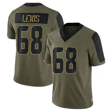 Nike Damien Lewis Youth Limited Seattle Seahawks Olive 2021 Salute To Service Jersey