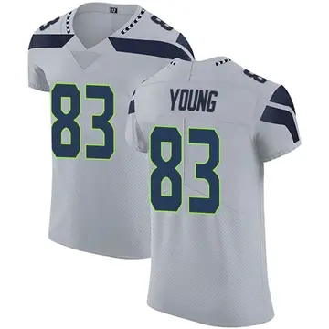 Nike Dareke Young Men's Elite Seattle Seahawks Gray Alternate Vapor Untouchable Jersey