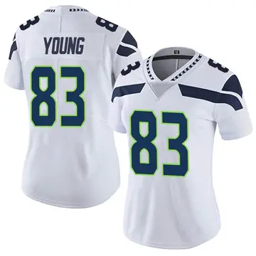Nike Dareke Young Women's Limited Seattle Seahawks White Vapor Untouchable Jersey