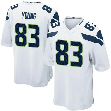 Nike Dareke Young Youth Game Seattle Seahawks White Jersey