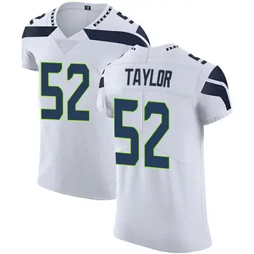 Nike Darrell Taylor Men's Elite Seattle Seahawks White Vapor Untouchable Jersey