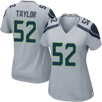 Nike Darrell Taylor Women's Game Seattle Seahawks Gray Alternate Jersey