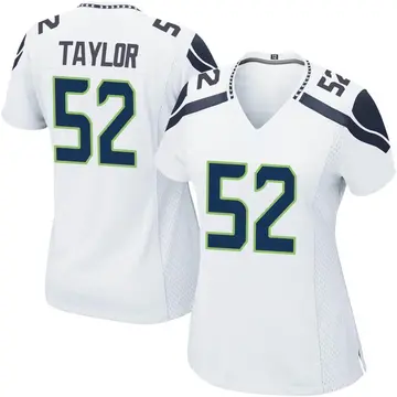 Nike Darrell Taylor Women's Game Seattle Seahawks White Jersey