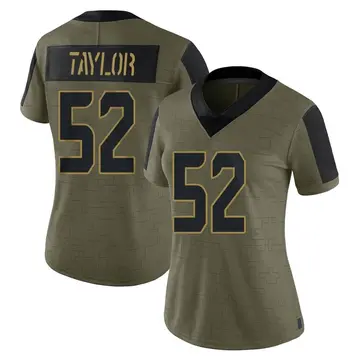 Nike Darrell Taylor Women's Limited Seattle Seahawks Olive 2021 Salute To Service Jersey