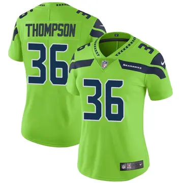 Nike Darwin Thompson Women's Limited Seattle Seahawks Green Color Rush Neon Jersey