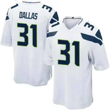 Nike DeeJay Dallas Men's Game Seattle Seahawks White Jersey