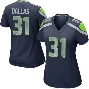 Nike DeeJay Dallas Women's Game Seattle Seahawks Navy Team Color Jersey