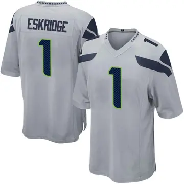 Nike Dee Eskridge Men's Game Seattle Seahawks Gray Alternate Jersey