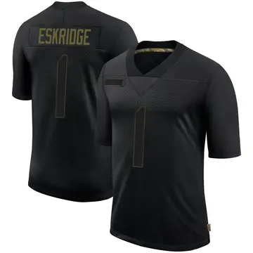 Nike Dee Eskridge Men's Limited Seattle Seahawks Black 2020 Salute To Service Jersey