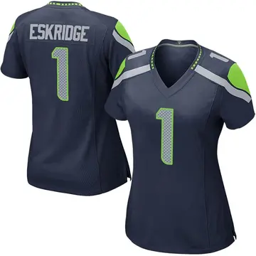 Nike Dee Eskridge Women's Game Seattle Seahawks Navy Team Color Jersey