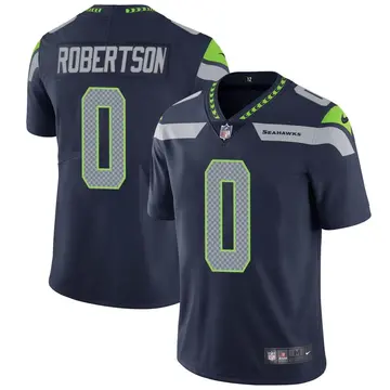 Nike Demetris Robertson Men's Limited Seattle Seahawks Navy Team Color Vapor Untouchable Jersey