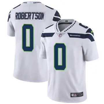 Nike Demetris Robertson Men's Limited Seattle Seahawks White Vapor Untouchable Jersey