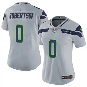 Nike Demetris Robertson Women's Limited Seattle Seahawks Gray Alternate Vapor Untouchable Jersey
