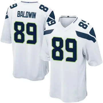 Nike Doug Baldwin Men's Game Seattle Seahawks White Jersey