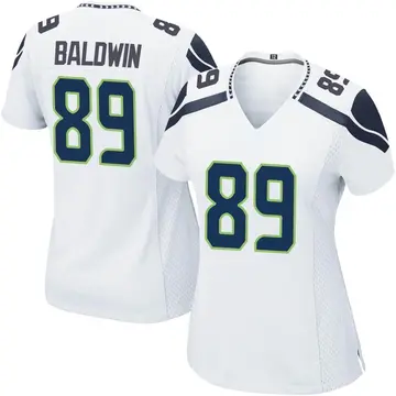 Nike Doug Baldwin Women's Game Seattle Seahawks White Jersey