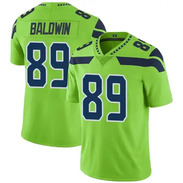 Nike Doug Baldwin Youth Limited Seattle Seahawks Green Color Rush Neon Jersey