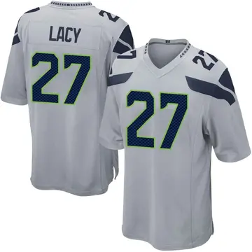 Nike Eddie Lacy Men's Game Seattle Seahawks Gray Alternate Jersey