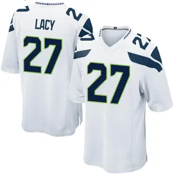 Nike Eddie Lacy Men's Game Seattle Seahawks White Jersey