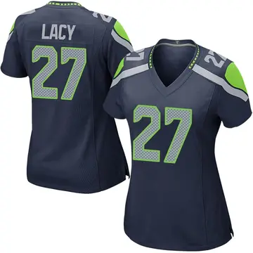 Nike Eddie Lacy Women's Game Seattle Seahawks Navy Team Color Jersey