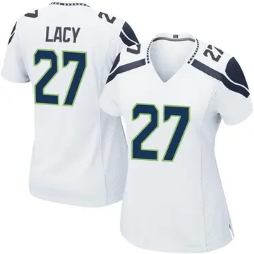 Nike Eddie Lacy Women's Game Seattle Seahawks White Jersey