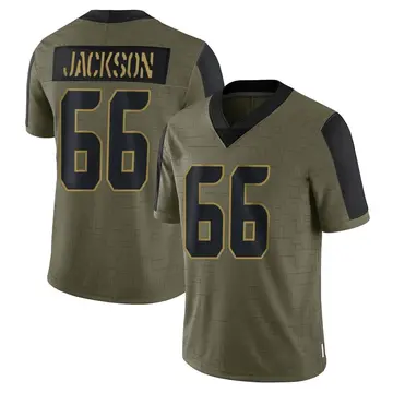 Nike Gabe Jackson Men's Limited Seattle Seahawks Olive 2021 Salute To Service Jersey