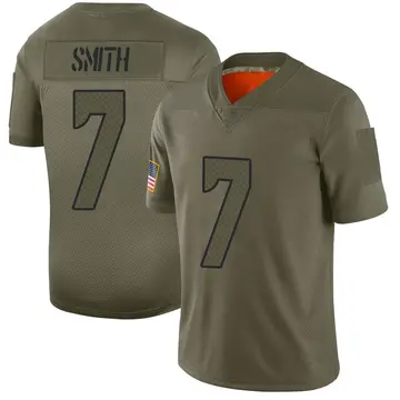 Nike Geno Smith Men's Limited Seattle Seahawks Camo 2019 Salute to Service Jersey