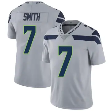 Nike Geno Smith Men's Limited Seattle Seahawks Gray Alternate Vapor Untouchable Jersey