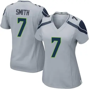 Nike Geno Smith Women's Game Seattle Seahawks Gray Alternate Jersey