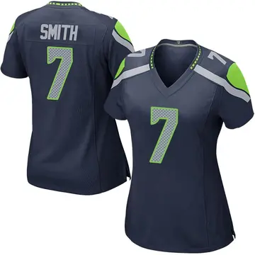 Nike Geno Smith Women's Game Seattle Seahawks Navy Team Color Jersey