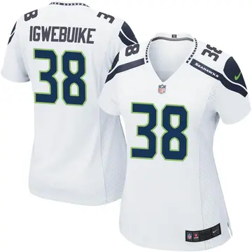 Nike Godwin Igwebuike Women's Game Seattle Seahawks White Jersey