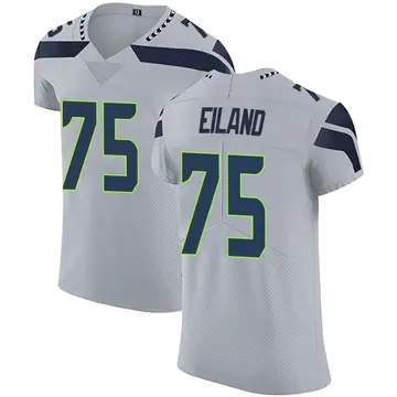 Nike Greg Eiland Men's Elite Seattle Seahawks Gray Alternate Vapor Untouchable Jersey