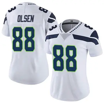 Nike Greg Olsen Women's Limited Seattle Seahawks White Vapor Untouchable Jersey