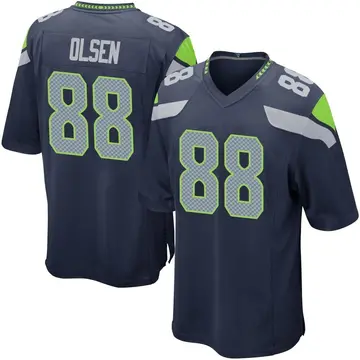 Nike Greg Olsen Youth Game Seattle Seahawks Navy Team Color Jersey