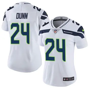 Nike Isaiah Dunn Women's Limited Seattle Seahawks White Vapor Untouchable Jersey