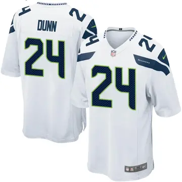 Nike Isaiah Dunn Youth Game Seattle Seahawks White Jersey