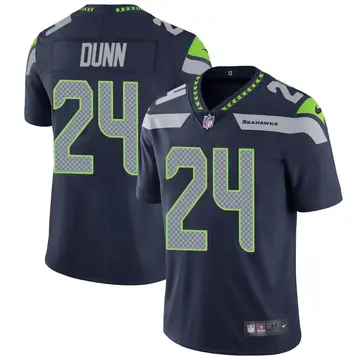 Nike Isaiah Dunn Youth Limited Seattle Seahawks Navy Team Color Vapor Untouchable Jersey