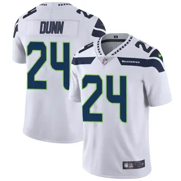 Nike Isaiah Dunn Youth Limited Seattle Seahawks White Vapor Untouchable Jersey