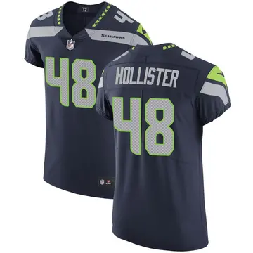 Nike Jacob Hollister Men's Elite Seattle Seahawks Navy Team Color Vapor Untouchable Jersey