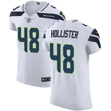 Nike Jacob Hollister Men's Elite Seattle Seahawks White Vapor Untouchable Jersey